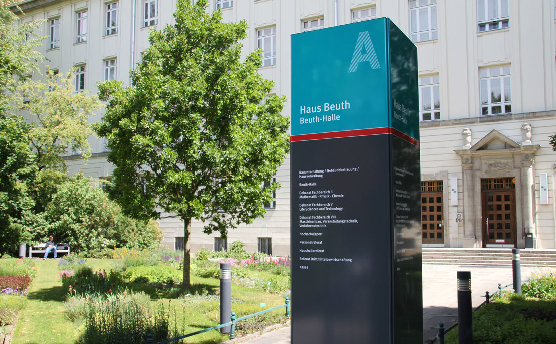 Beuth Hoschschule für Technik Berlin - Informations- und Leitsystem von Horn Orientierungssysteme