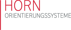 Logo von Horn Orientierungssysteme, Berlin - Leitsysteme, Beschilderung, Lagepläne, Wegweiser, Orientierungspläne, Türbeschilderung, Beschilderungssysteme uvm. - hier klicken, um zur Startseite zu gelangen